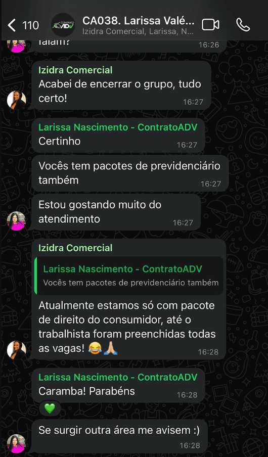 Depoimento de Dra. Larissa Nascimento